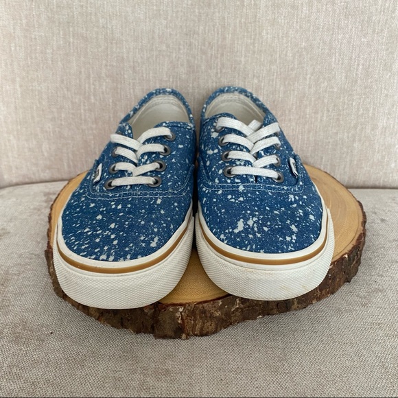 Vans Authentic Denim Splatter Shoes - Picture 6 of 10